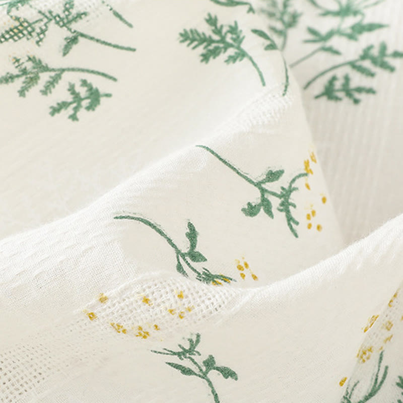 Buddha Stones Retro-Druck Blumenpflanzenmuster Chinesisches Froschknopf-Design Ärmellose Damen-Baumwollweste - image 6