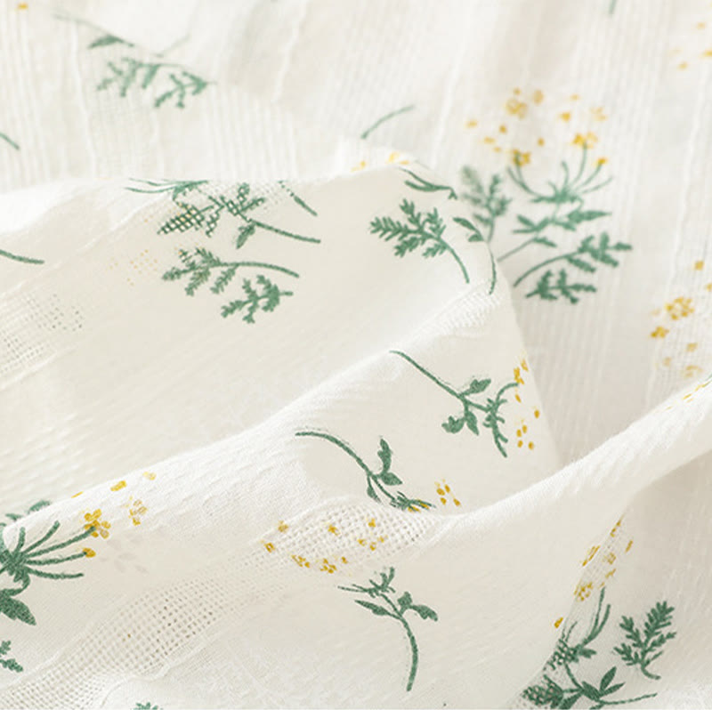 Buddha Stones Retro-Druck Blumenpflanzenmuster Chinesisches Froschknopf-Design Ärmellose Damen-Baumwollweste - image 7