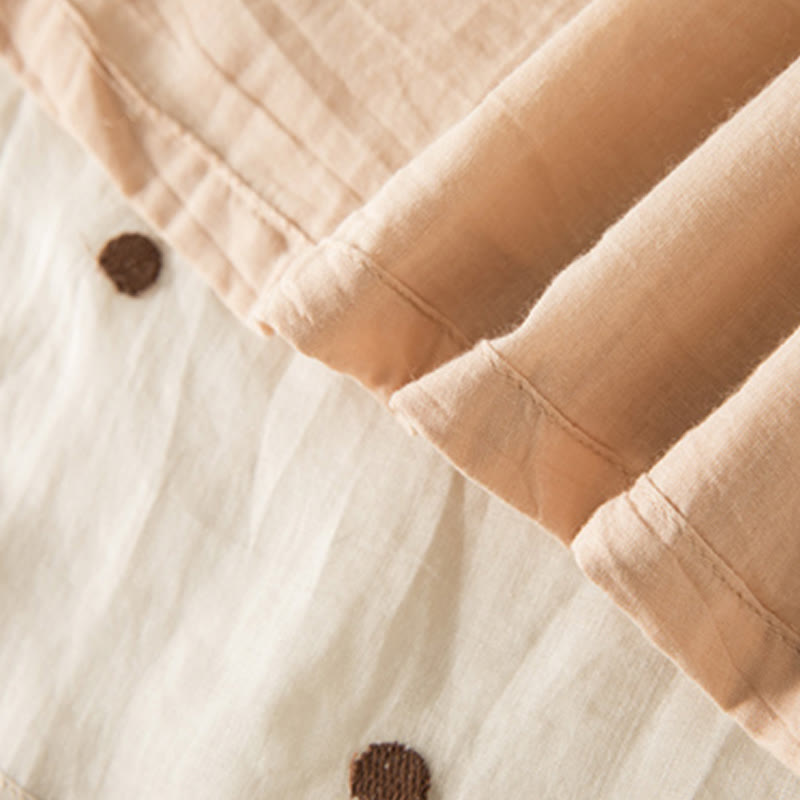 Buddha Stones Künstlerischer Vintage-Punktmuster-Faltenrock für Damen - image 7