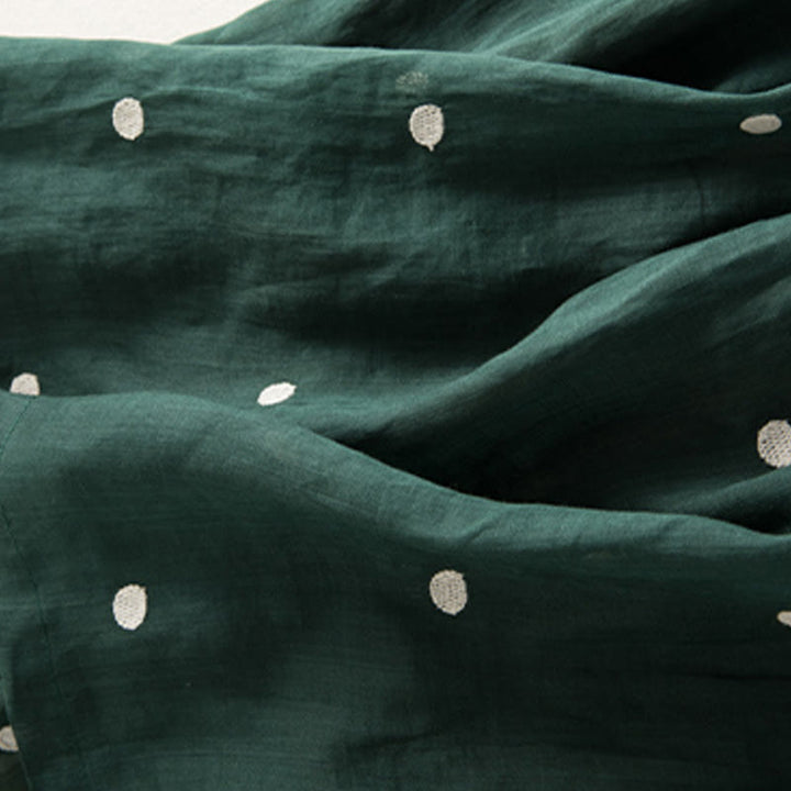 Buddha Stones Künstlerischer Vintage-Punktmuster-Faltenrock für Damen - image 13