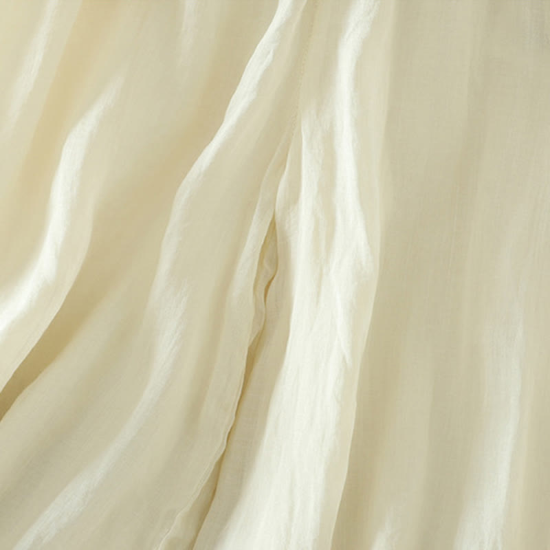 Buddha Stones Lässige, schlichte, gefütterte, elastische Damenhose aus Polyester mit weitem Bein und Taschen - image 5