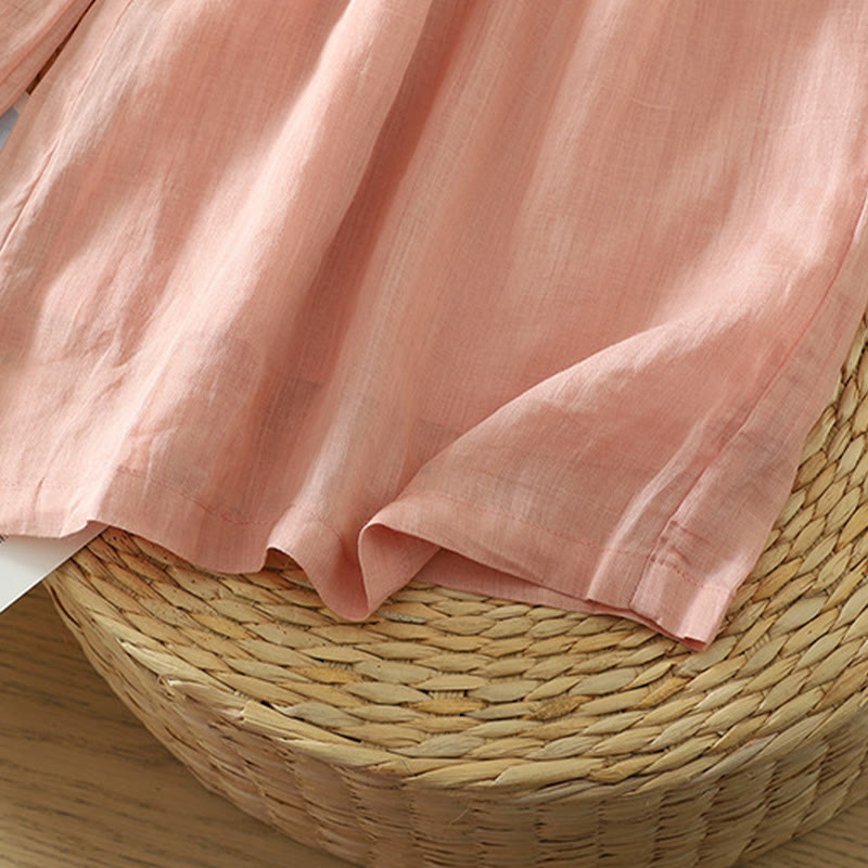 Buddha Stones Lässige, schlichte, gefütterte, elastische Damenhose aus Polyester mit weitem Bein und Taschen - image 22