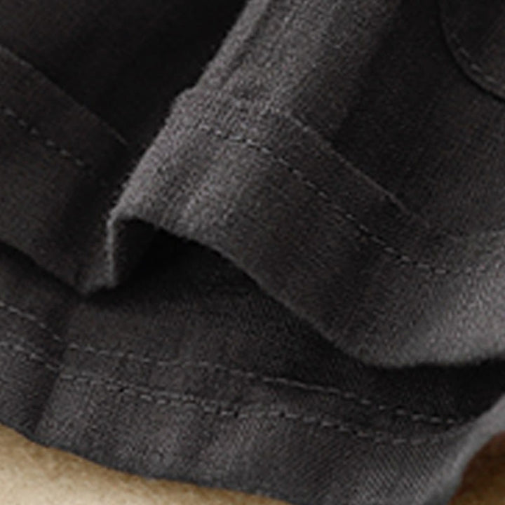 Buddha Stones Sommer Casual Plain Baumwolle Leinen Damen Elasti Gerade Shorts mit Taschen - image 22