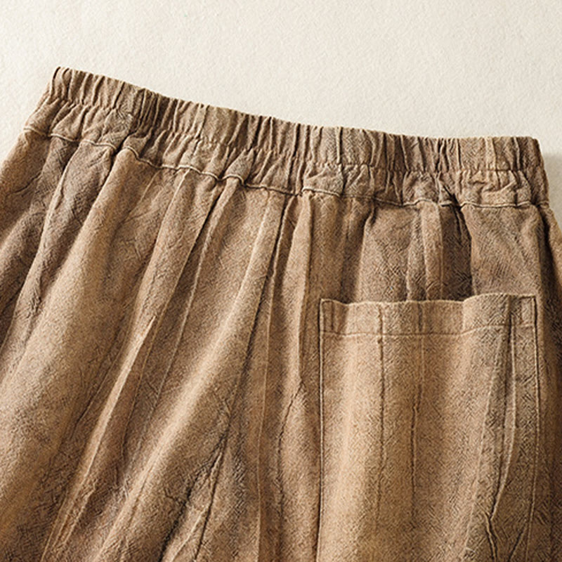 Buddha Stones Sommer Casual Tie-Dye Plain Baumwolle Damen Shorts mit Taschen - image 8