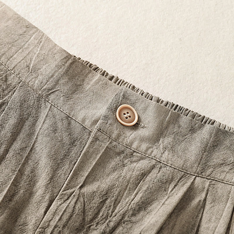 Buddha Stones Sommer Casual Tie-Dye Plain Baumwolle Damen Shorts mit Taschen - image 12