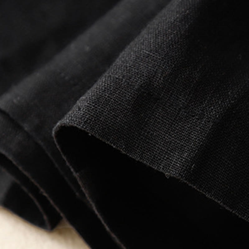 Buddha Stones Sommer Casual Buttons Plain Cotton Damen Shorts mit Taschen - image 21