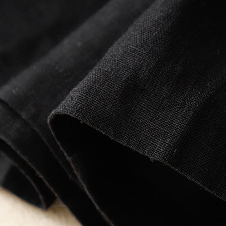 Buddha Stones Sommer Casual Buttons Plain Cotton Damen Shorts mit Taschen - image 21