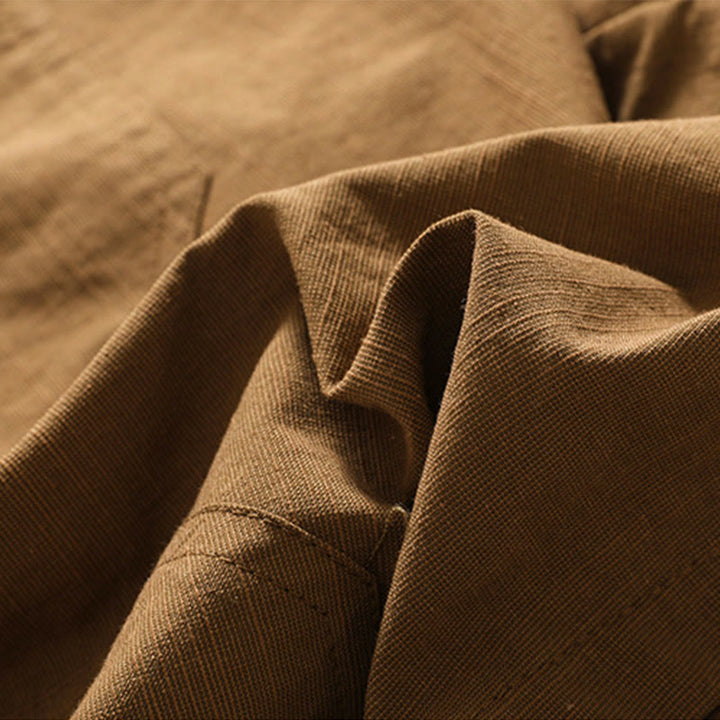 Buddha Stones Sommer Casual Elastische Taille Plain Damen Polyester Shorts Mit Taschen - image 3