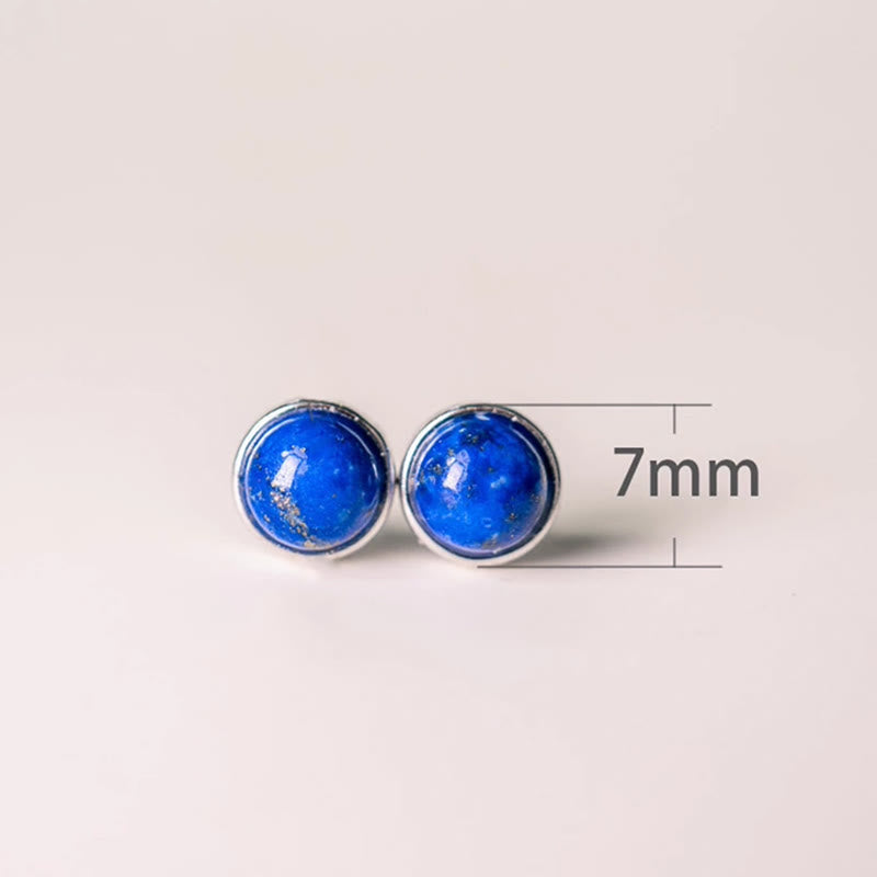 Buddha Stones im Vintage-Stil aus 925er Sterlingsilber mit Lapislazuli-Motiv - image 9