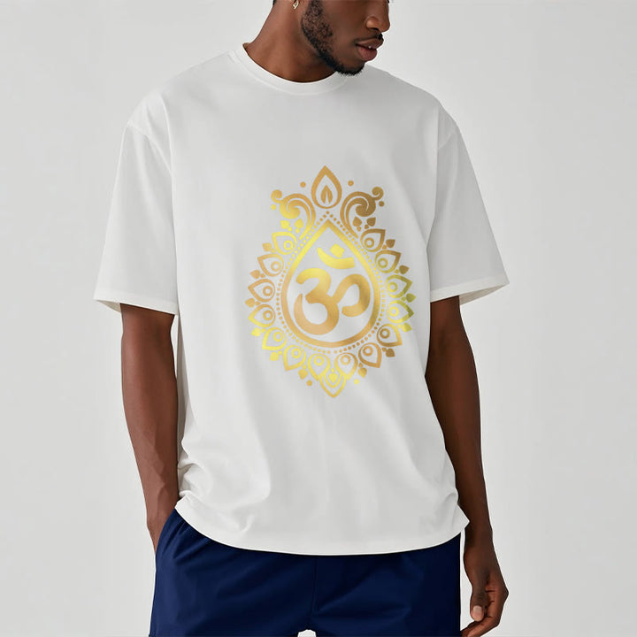 Buddha Stones ​​Wasser Tropfen OM Design T T-shirt - image 6