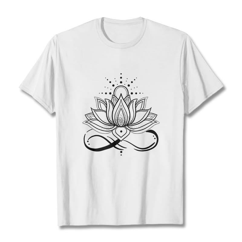 Buddha Stones ​​Lotus Blume Sonne Design T T-shirt - Weiß - 2XL - image 8