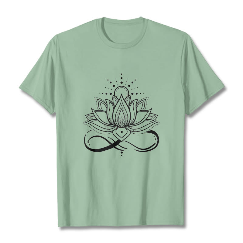 Buddha Stones ​​Lotus Blume Sonne Design T T-shirt - Blassgrün - 2XL - image 15