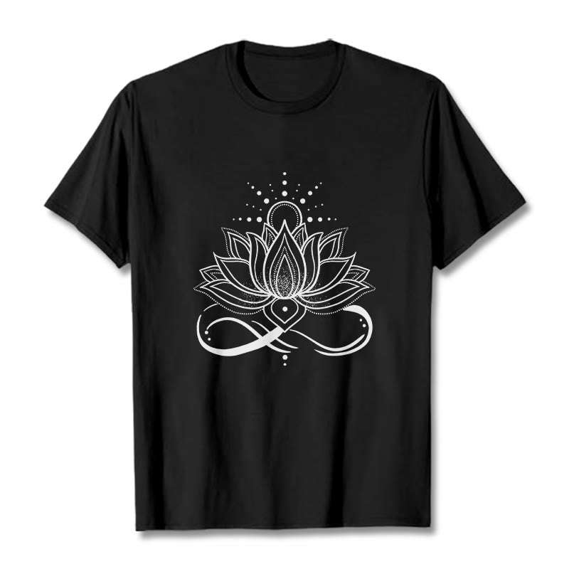 Buddha Stones ​​Lotus Blume Sonne Design T T-shirt - Schwarz - 2XL - image 4