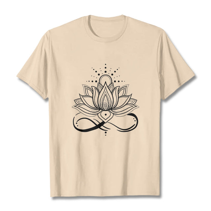 Buddha Stones ​​Lotus Blume Sonne Design T T-shirt - Biskuit - 2XL - image 10