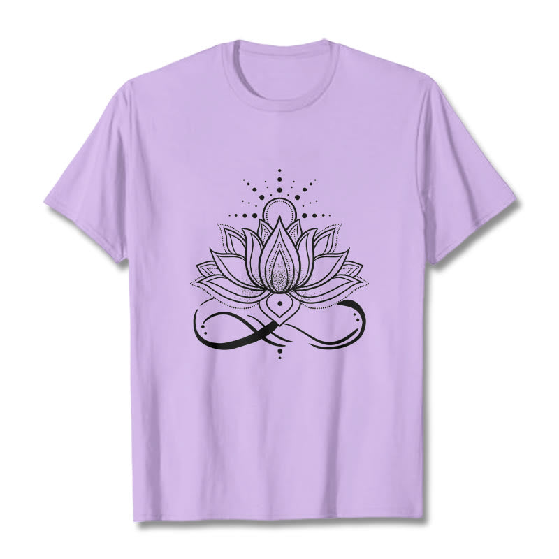 Buddha Stones ​​Lotus Blume Sonne Design T T-shirt - Pflaume - 2XL - image 17