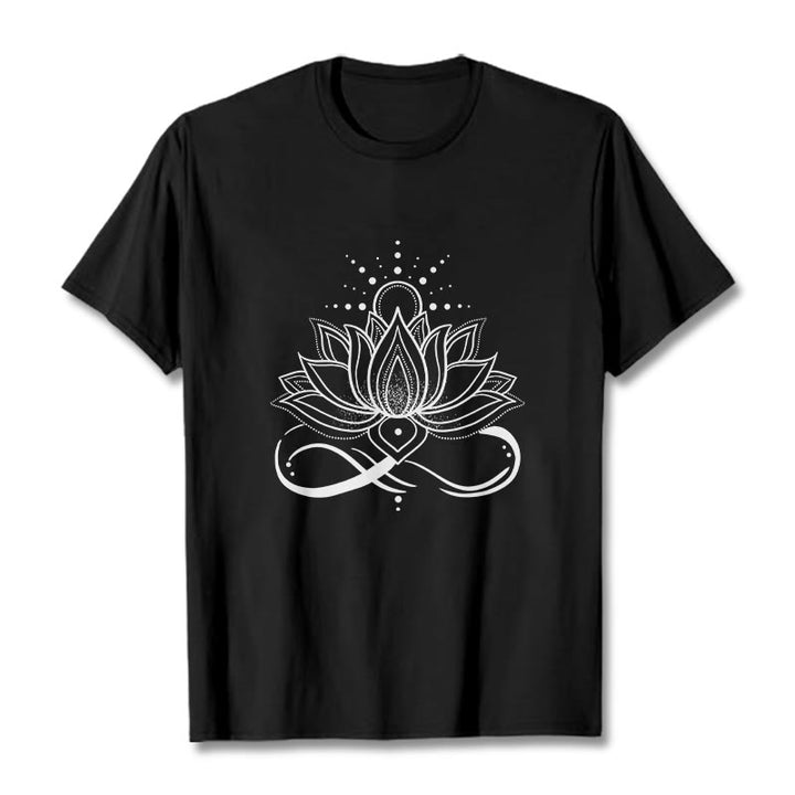 Buddha Stones ​​Lotus Blume Sonne Design T T-shirt - Schwarz - 2XL - image 3