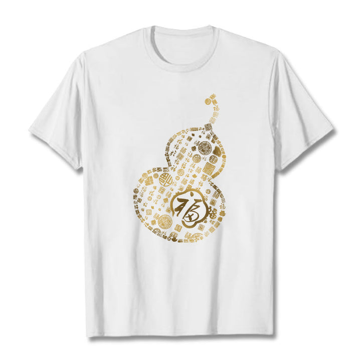 Buddha Stones ​​Kürbis Fu Charakter Design T-shirt - Weiß - 2XL - image 5