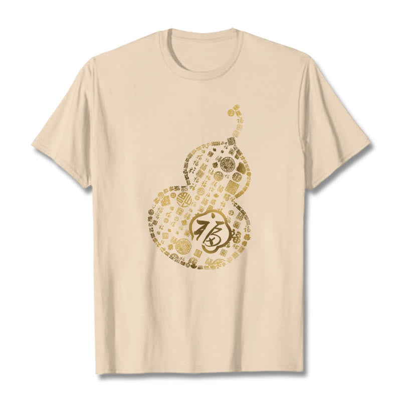 Buddha Stones ​​Kürbis Fu Charakter Design T-shirt - Biskuit - 2XL - image 8
