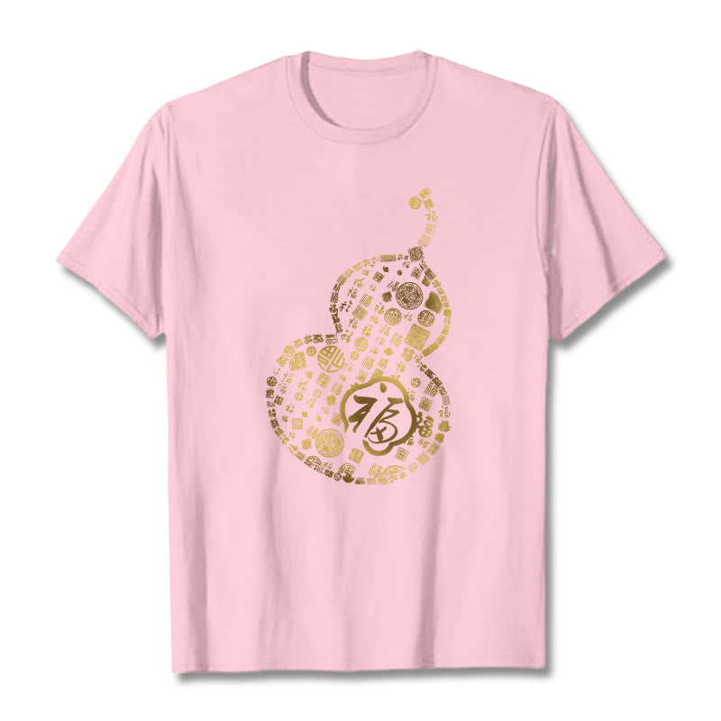 Buddha Stones ​​Kürbis Fu Charakter Design T-shirt - Hellrosa - 2XL - image 12