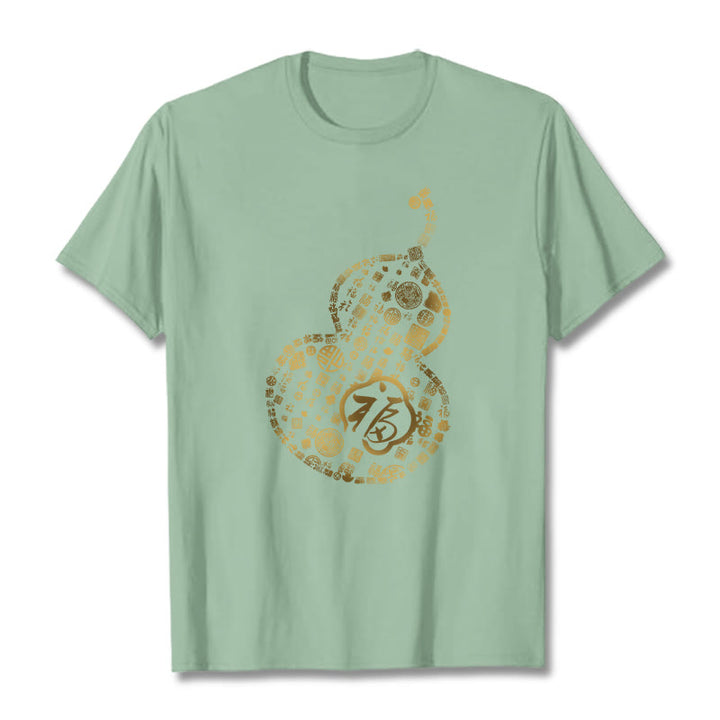Buddha Stones ​​Kürbis Fu Charakter Design T-shirt - Hellgrün - 2XL - image 14