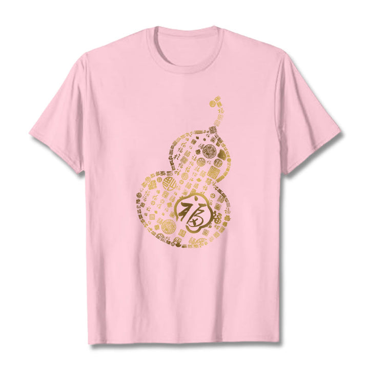 Buddha Stones ​​Kürbis Fu Charakter Design T-shirt - Hellrosa - 2XL - image 13