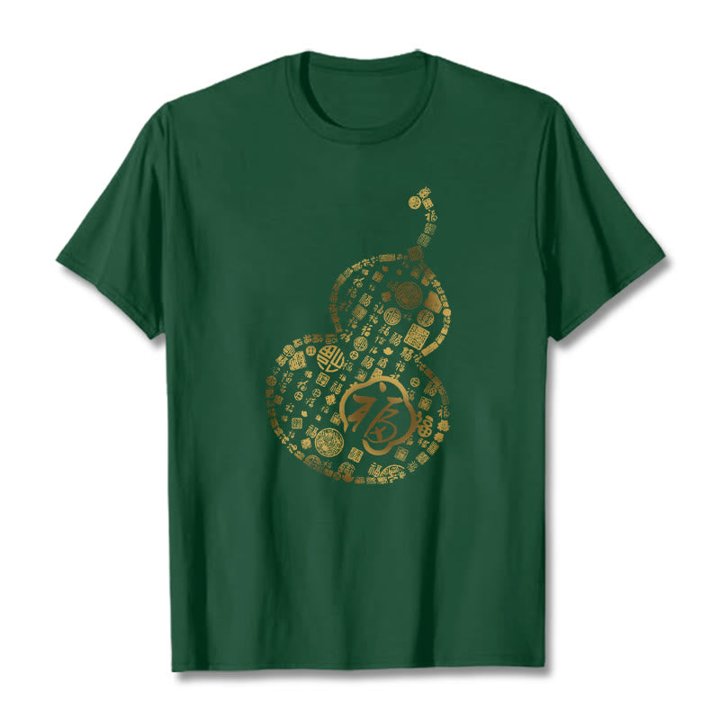 Buddha Stones ​​Kürbis Fu Charakter Design T-shirt - Waldgrün - 2XL - image 10
