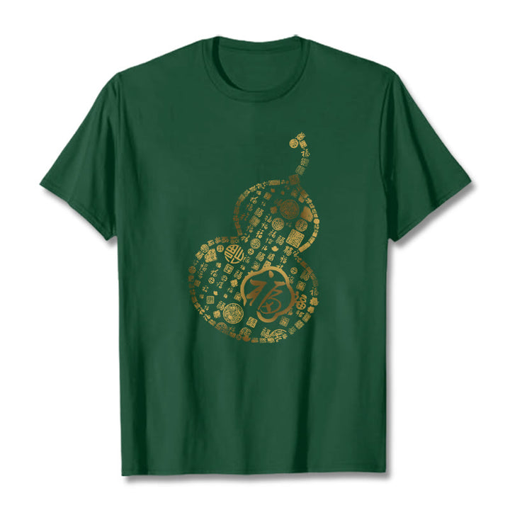 Buddha Stones ​​Kürbis Fu Charakter Design T-shirt - Waldgrün - 2XL - image 10