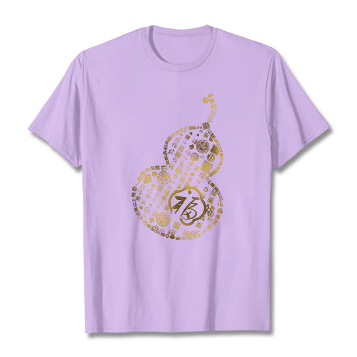 Buddha Stones ​​Kürbis Fu Charakter Design T-shirt - Pflaume - 2XL - image 17