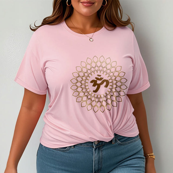 Buddha Stones ​​Rhombus OM Design T T-shirt - image 13