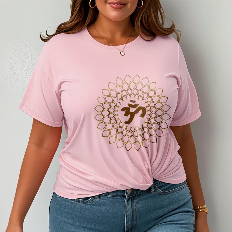 Buddha Stones ​​Rhombus OM Design T T-shirt - image 14