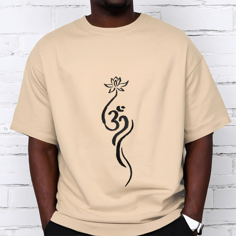 Buddha Stones ​​Lotus Blume Om Design T T-shirt - image 8