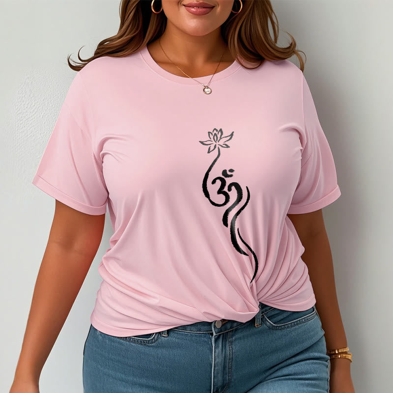 Buddha Stones ​​Lotus Blume Om Design T T-shirt - image 14