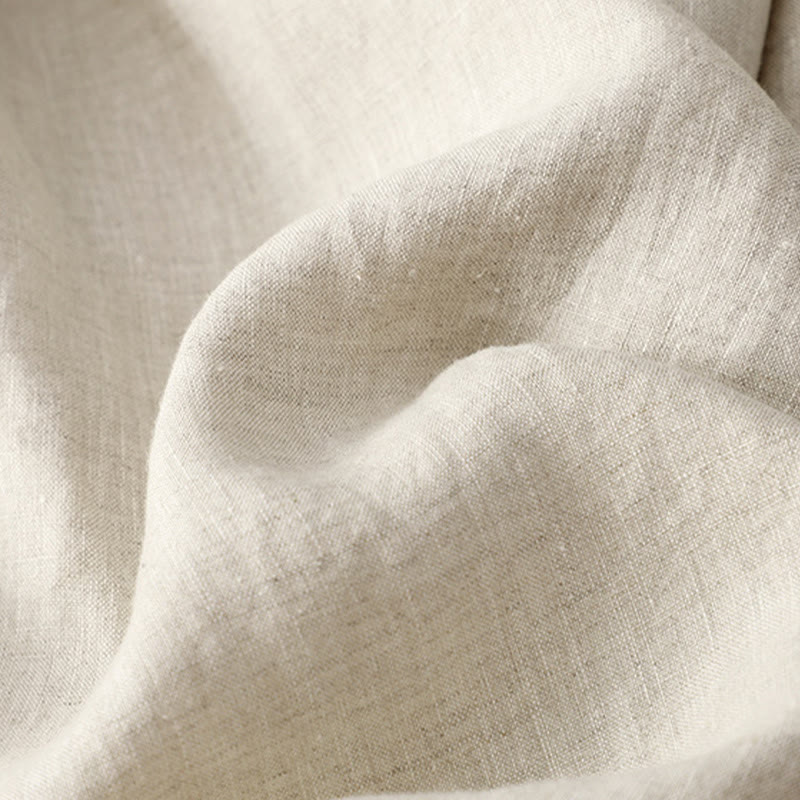 Buddha Stones Frühlings-Lässige, einfarbige Hose mit Kordelzug, Damen-Baumwollleinen, Länge 7–8, weites Bein, mit Taschen - image 16