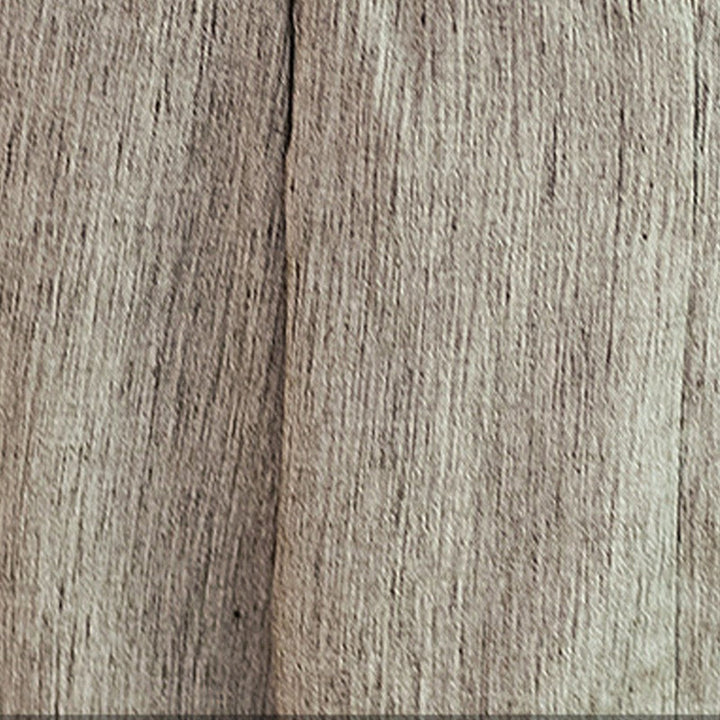 Buddha Stones Lässige, einfarbige Herrenhose aus Baumwollleinen mit elastischem Bund und Kordelzug und Taschen