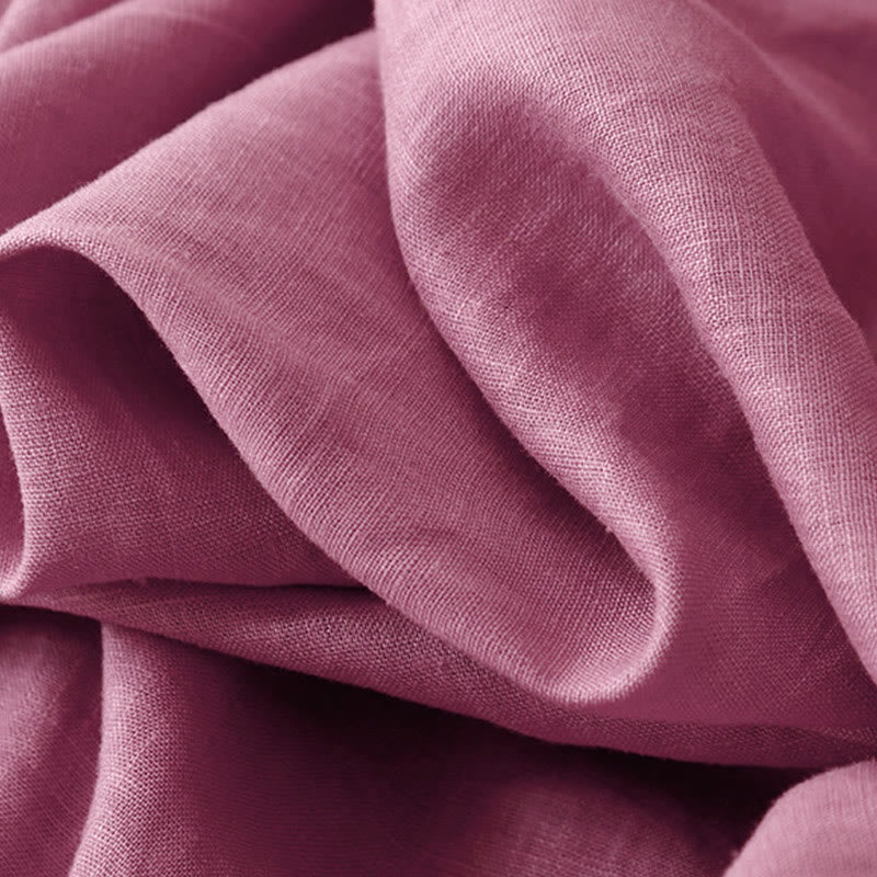 Buddha Stones Summer Commute Pure Color Damen-Baumwoll-Knöchelhose mit Taschen - image 4