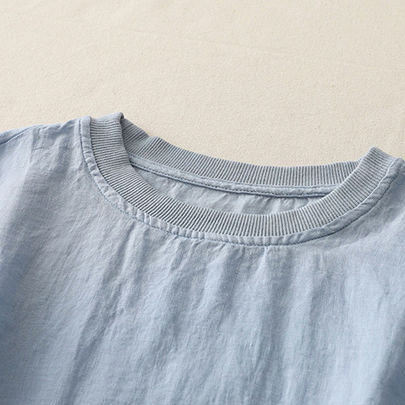 Buddha Stones , schlichtes Design mit Rundhalsausschnitt, Kurzarm-T-Shirt aus Polyester für Damen - image 1