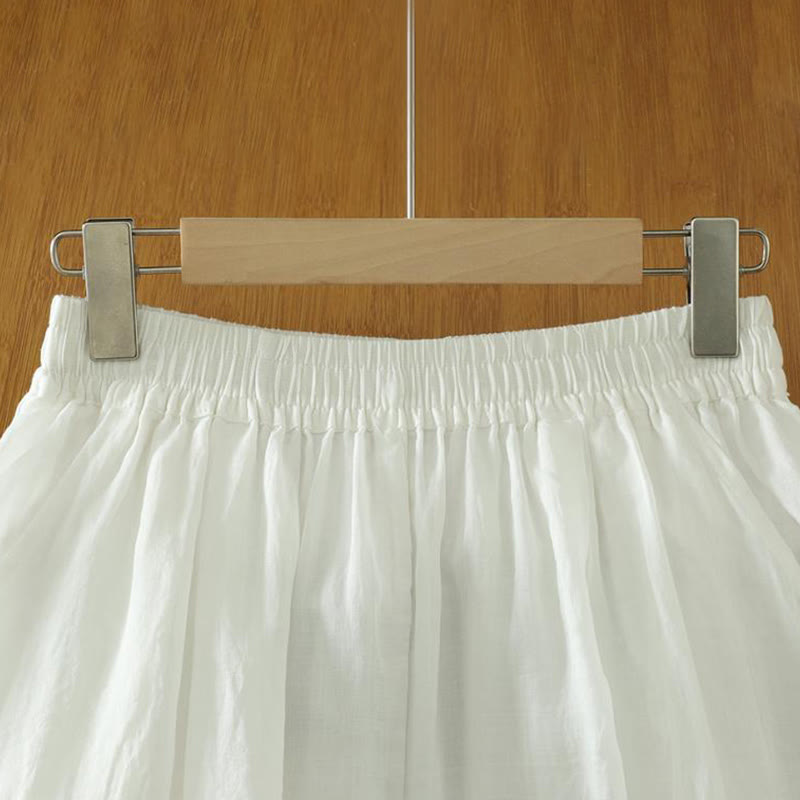 Buddha Stones Commute Reine Farbe Schlichtes Design Knöchellange Haremshose für Damen mit Taschen - image 7