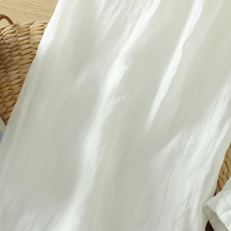 Buddha Stones Commute Reine Farbe Schlichtes Design Knöchellange Haremshose für Damen mit Taschen - image 12