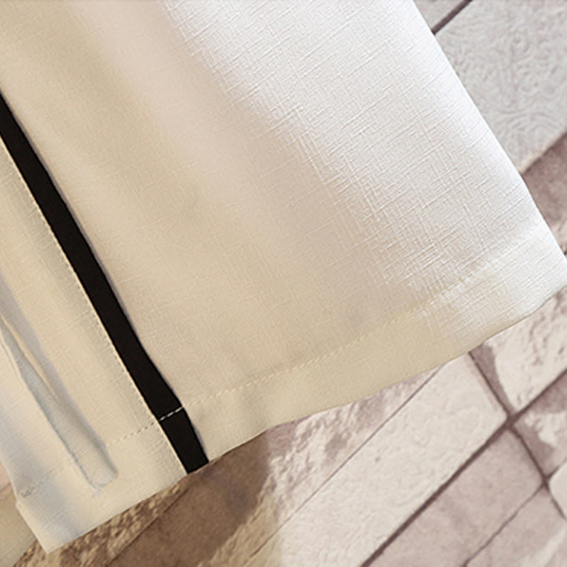 Buddha Stones -Stickerei, Drache, Phönix, Glücksbringer, Wolken, Wellen, Blätter, Kraniche, offene Vorderseite, Jacke, Herren-Kimono - image 30