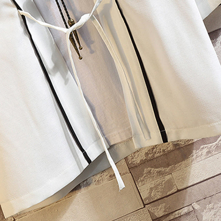 Buddha Stones -Stickerei, Drache, Phönix, Glücksbringer, Wolken, Wellen, Blätter, Kraniche, offene Vorderseite, Jacke, Herren-Kimono - image 29