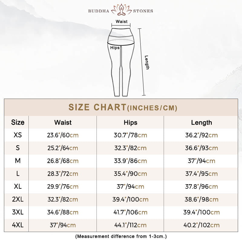 Buddha Stones Lila Blau Cashew Blumendruck Gym Leggings Damen Yogahose - image 9