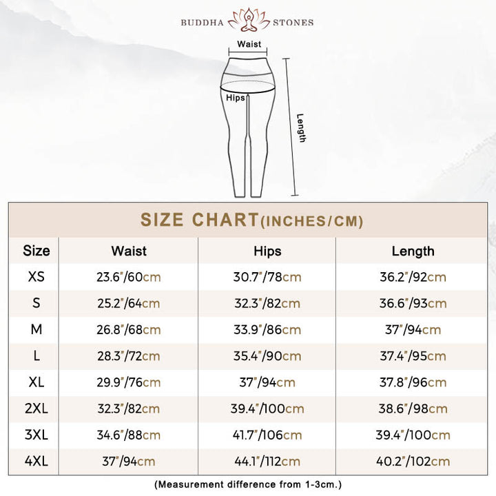Buddha Stones Lila Blau Cashew Blumendruck Gym Leggings Damen Yogahose - image 9