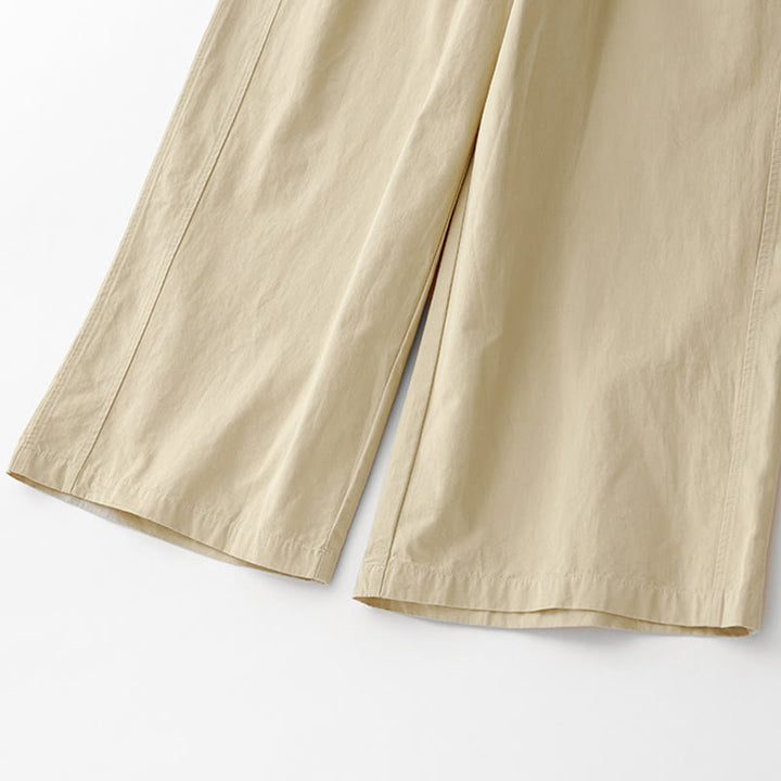 Buddha Stones Spring Commute Einfarbige Damenhose aus Baumwollleinen mit hoher Taille und weitem Bein und Taschen - image 22
