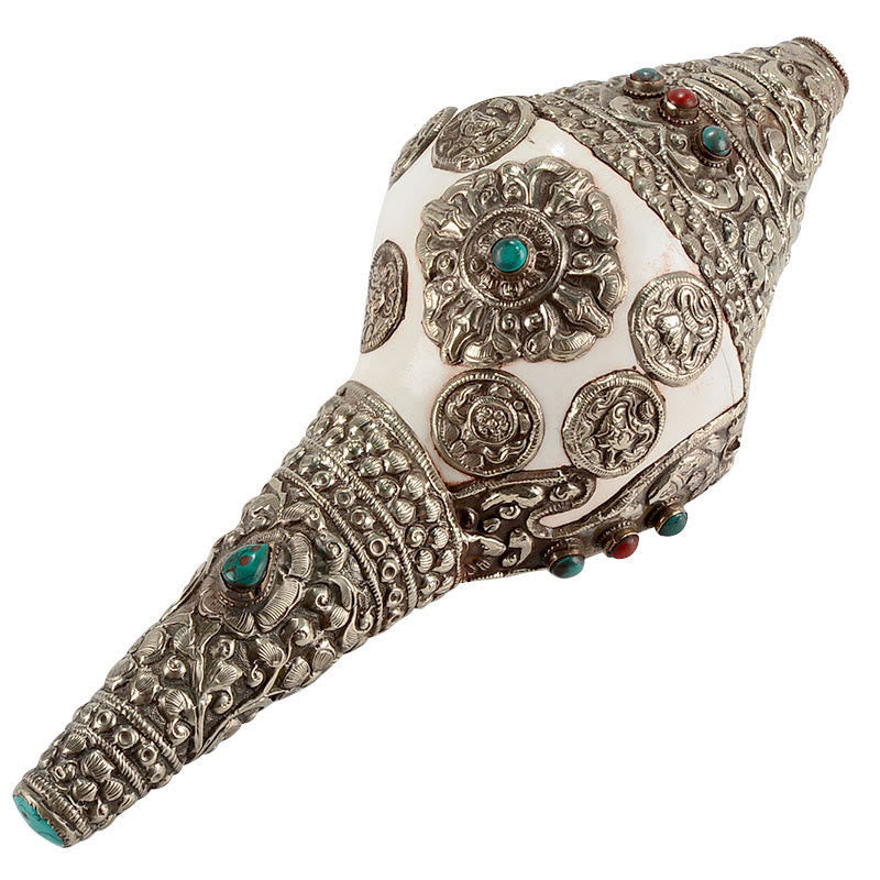 Tibetische natürliche Shankha-Muschelmuschel, Reichtum, Glück, Heimdekoration - image 17