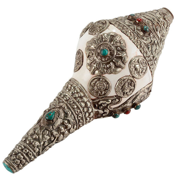 Tibetische natürliche Shankha-Muschelmuschel, Reichtum, Glück, Heimdekoration - image 17