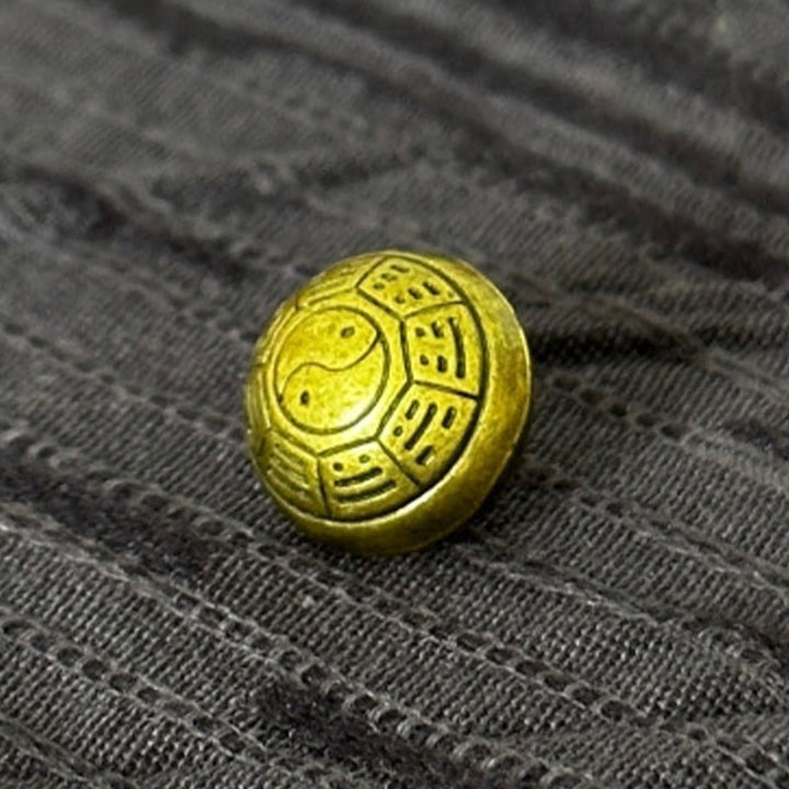 Buddha Stones Sommer Patchwork Farbdesign Herren Halbarm Baumwoll-Leinenhemd - image 9