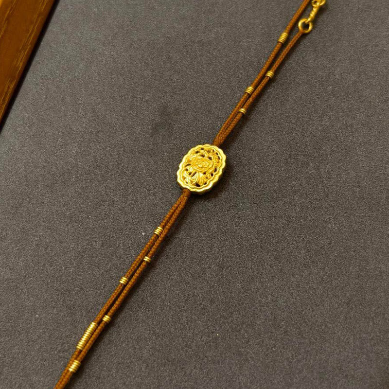 Buddha Stones Handgefertigtes Balance-Armband mit Kupfer- und Goldbeschichtung, Pfingstrose - image 2