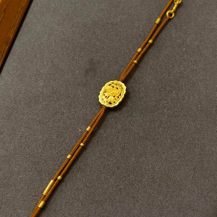 Buddha Stones Handgefertigtes Balance-Armband mit Kupfer- und Goldbeschichtung, Pfingstrose - image 2
