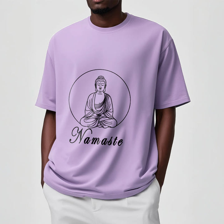 Buddha Stones NAMASTE Buddha Meditierendes T-Shirt - image 17
