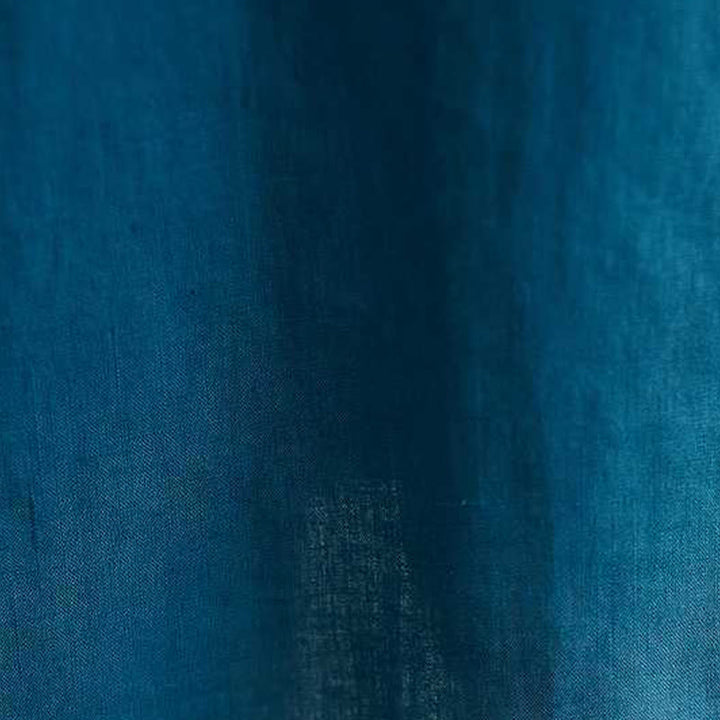 Buddha Stones Stehkragen Knöpfe Design Leinen Kurzarm Midikleid mit Taschen - image 22